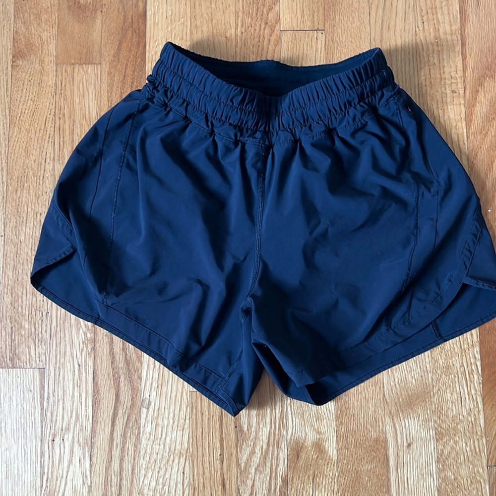 Lululemon track that high rise 5” shorts